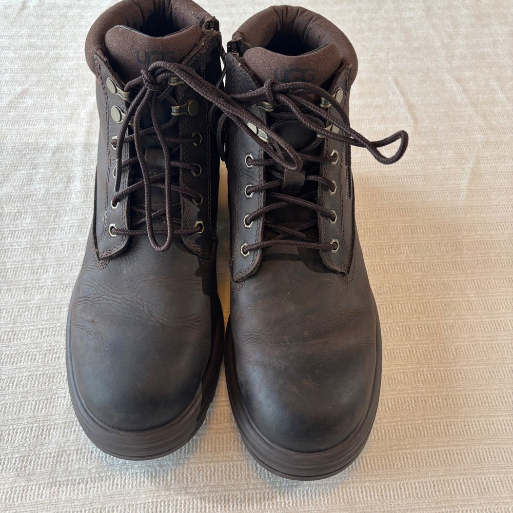 UGG Biltmore Mid Plain Toe Waterproof Leather Boots Men's 7 - Picture 2 of 10